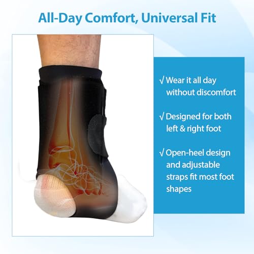 2-Pack Ankle Support Brace for Men & Women, Compression Ankle Wrap with Dual-Sided Stabilizers, Adjustable X-Strap & Open Heel for Sprain Recovery, Joint Stability & Sports Injury Relief
