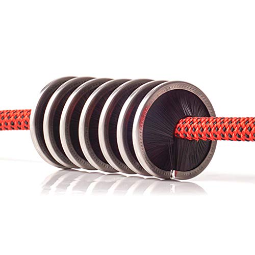 Stainless Steel Nylon Rope Cord Brush for Rock Climbing Rope Brush Cleaning Brush Rope Portable Wash Rope Tools Nylon + Stainless Steel, As Pic Shows