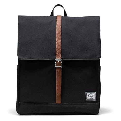 Herschel City Backpack, Black/Black, Mid-Volume 14.0L