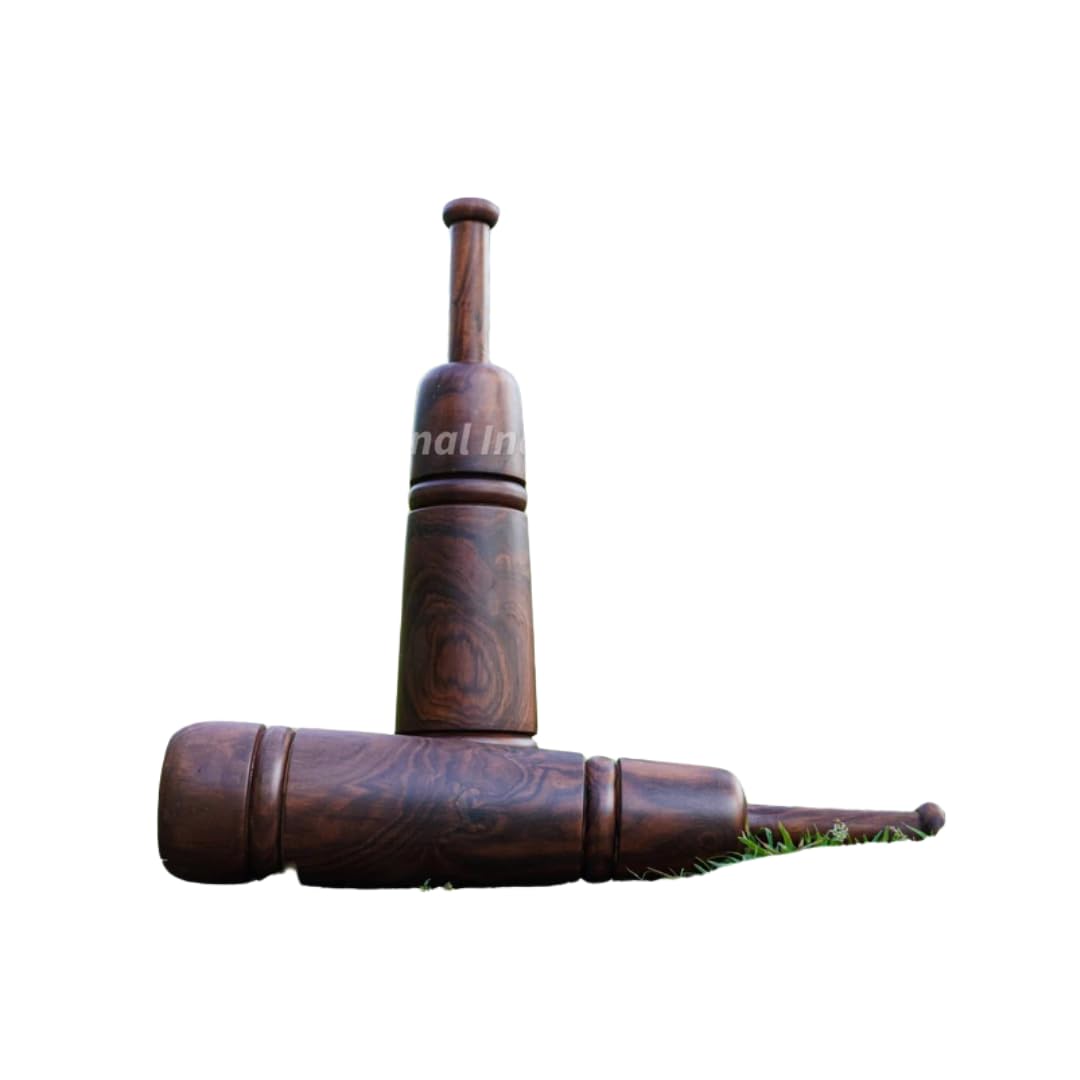 Indian Exercise Clubs Training Equipment, Rosewood Persian Meels, Mugdar Karlakattai Jori (4kg or 8.80lbs)