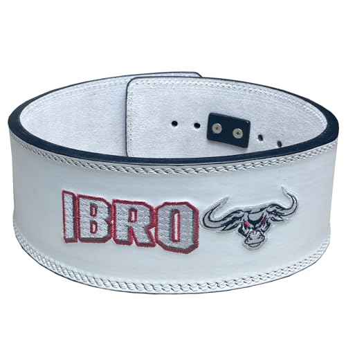 IBRO Powerlifting Lever Gym Belt ? Power 8MM, 10MM or 13MM Extreme Heavy Duty Genuine Leather Belts - Squats Deadlifts Bodybuilding Weight Lifting IPF Power Lifting Strongman for Men