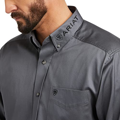 Ariat Men's Big and Tall Team Logo Long Sleeve Twill Shirt