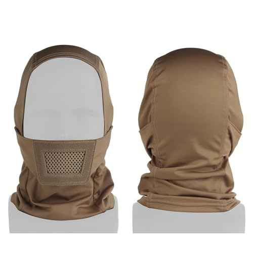 Balaclava Mesh Mask Breathable Tactical Mask Full Face Protection for Hunting Hiking Cycling