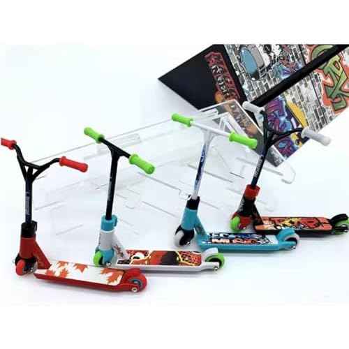 4Pcs Professional Finger Scooter Toy Alloy Metal for Use Fingerboard Obstacles Fingerboard Parks and Competitions, Skateboards Finger Boards, Alloy+Plastic