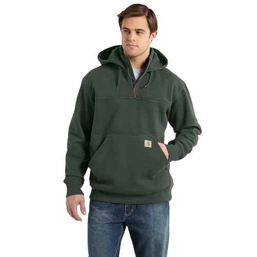 Carhartt mens Rain Defender Loose Fit Heavyweight Quarter-zip Sweatshirt