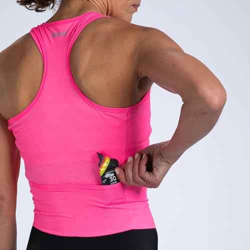 Zoot Women¡¯s Core Sleeveless Tri Aero SLVS FZ Racesuit, Quick-Dry Sleeveless Triathlon Suit with Chamois & Race Storage
