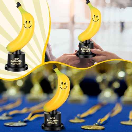 Tondiamo Small Trophy Celebrate The Top Award 6 Inch Tall Plastic MVP Funny Game Small Trophy and Awards for Employees Boss Custom Competition Gifts