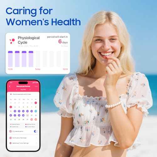 Smart Health Ring, Featuring Heart Rate, Stress and Sleep Monitoring Functions, Compatible with iPhone and Android, Waterproof Fitness Tracker for Women & Men, No Subscription Fee. (Gold, 8)