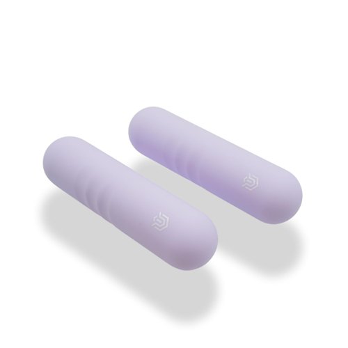 Vitality Vault Pilates Pro Power Pack - Pilates Essentials - 2.2lb Hand Weights, 2.2lb Ankle Weights/Wrist Weights, Resistance bands, Pilates Ball, Canvas Tote Bag - For Beginners or Advanced - Home or Gym/Studio Use. (Lavendar)