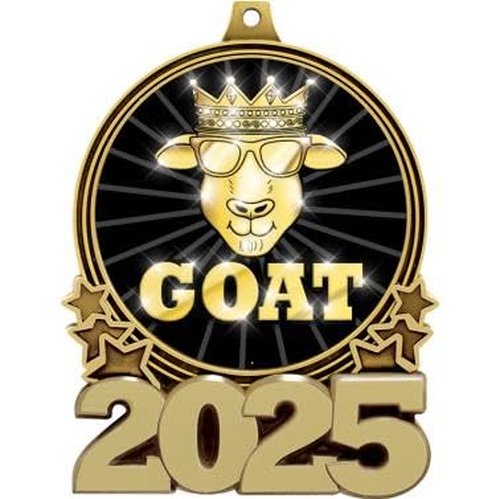 Goat Greatest of All Time Medal, MVP 2025 Gold Medal Awards