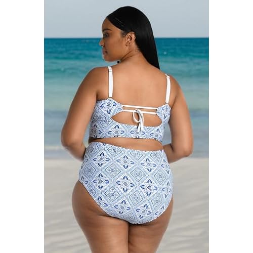 La Blanca Women's Bandeau Midkini Swimsuit Top