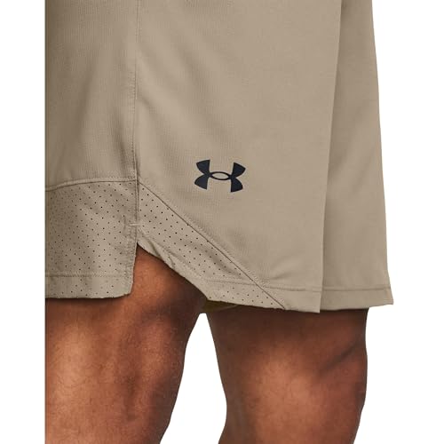 Men's Woven Shorts with Drawstring, Medium / Timberwolf Taupe/Black
