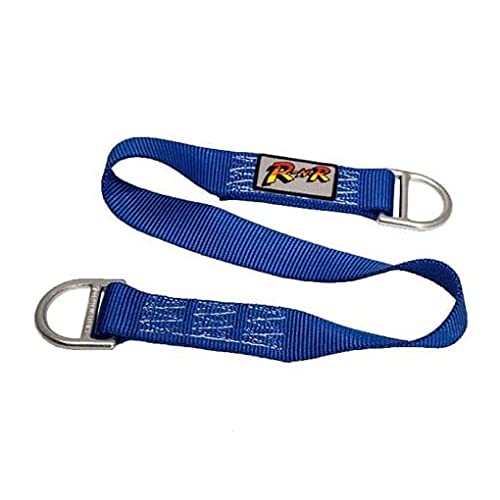 Rock-N-Rescue Professional Nylon Web Anchor Strap - Safety-Rated D-Ring Configuration, Heavy-Duty Fall Protection Equipment, Multiple Lengths 60 Inch, Industrial Safety Gear