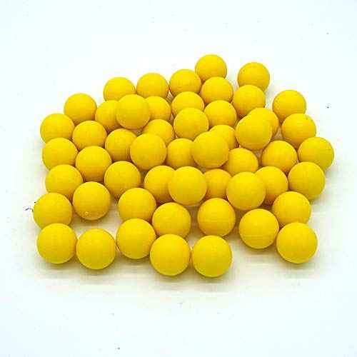 Reusable 0.68 Caliber Paintballs - 100 New Re-Usable Rubber Training Elastic Balls Paint Balls