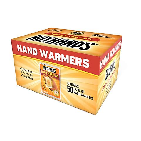 HotHands Hand Warmers 50 Pairs Tan Outdoor Cold Weather Gear