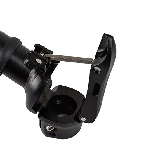 Black Folding Bicycle Stem with Quick-Release Aluminum Alloy Adjustable Handlebar