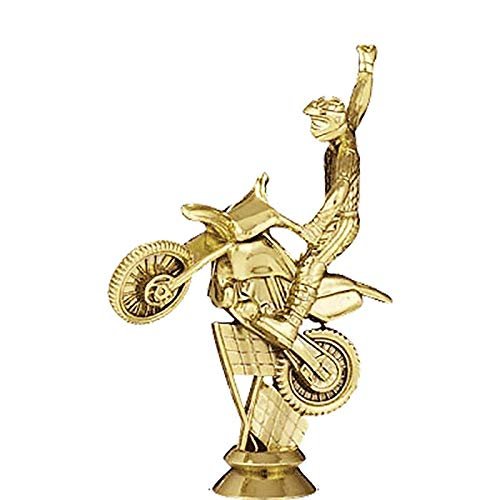 12" Cycle Motorcross Bikes Trophies - Custom Engraved Cycling Pink and Silver Star Column Trophy Awards