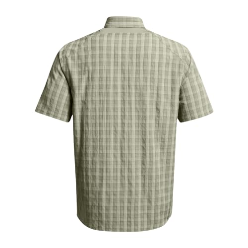 Under Armour Men's Drift Tide 2.0 Plaid Short-Sleeve T-Shirt X-Large Marine Green
