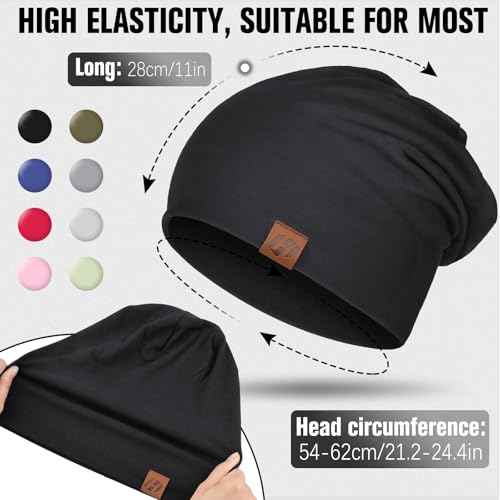 Beanie Cotton Soft and Skin Friendly Unisex Beanie Hat Beanies Hats Men Slouchy Beanie Hats for Women
