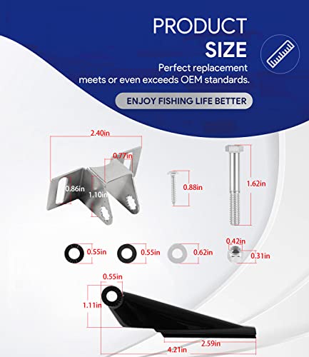 Marine Transducer Mount Bracket for DSI, 3D & TotalScan Fish Finders