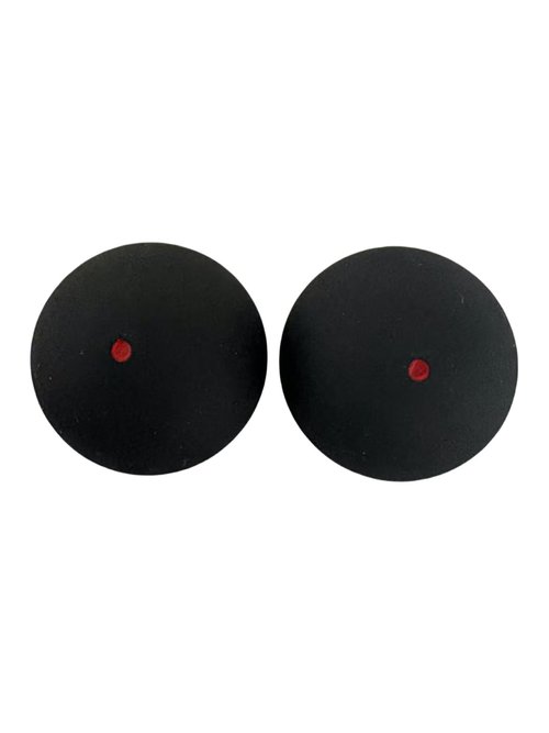 VisnzvLux 3 Pieces Black with Red Dot Squash Ball Custom Logo Professional high Elasticity Resistant to Play for Training and Practice