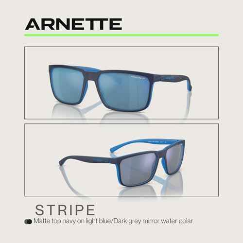 ARNETTE Stripe AN4251 Square Sunglasses for Men +BUNDLE with ACCESSORY EYEWEAR KIT