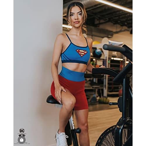 DC Comics Workout Biker Shorts for Women Seamless Scrunch Short Gym Yoga Fitness Wonder Woman Batman Harley Quinn Superman