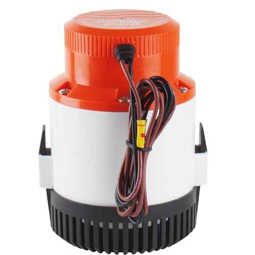 SEAFLO 01 Series 4700 GPH Bilge Pump ? 12V, 2" Outlet, Marine Submersible Pump, Anti-Airlock Protection, Snap-Off Strainer Base, CE & RoHS Certified ? 4-Year Warranty