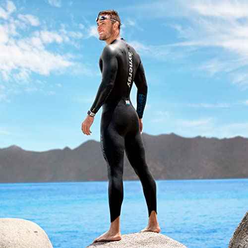 Synergy Triathlon Wetsuit 3/2mm - Volution Full Sleeve Smoothskin Neoprene for Open Water Swimming