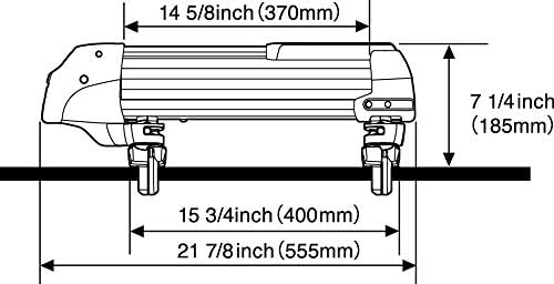 INNO INA952 Gravity Universal Mount (Fits Rounds, Square, Aero and Most Factory Bars) Holds - (3) Fat Ski or (2) Snowboards Roof Rack,Black