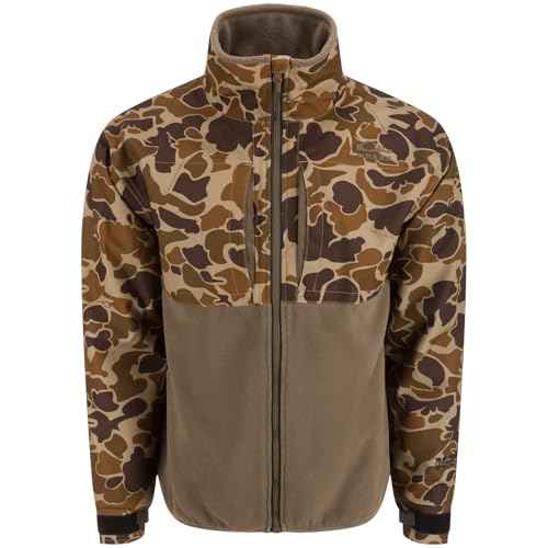Drake Waterfowl Men's MST CommandXT Eqwader Full-Zip Waterproof Windproof Breathable Resistant Hunting Jacket w/DWR Finish