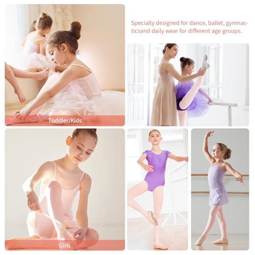 Toddler Ballet Tights for Girls - Dance Leotards & Ballet Outfit, 2 Pack