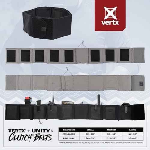 Vertx Mens Clutch Unity Tactical Belt, Modular Mission Belts for Men, Gun Holster Radio Mag Pouch for CCW Concealed Carry