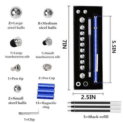 Magnetic Fidget Pen Toys for Teens - Unique Birthday Gifts for Young Men Fun Gifts for Teenage Boys Girls Novelty Christmas Stocking Stuffers Adults Cool Gadget Stuff for 14 15 16 17 18 Year Old Boy