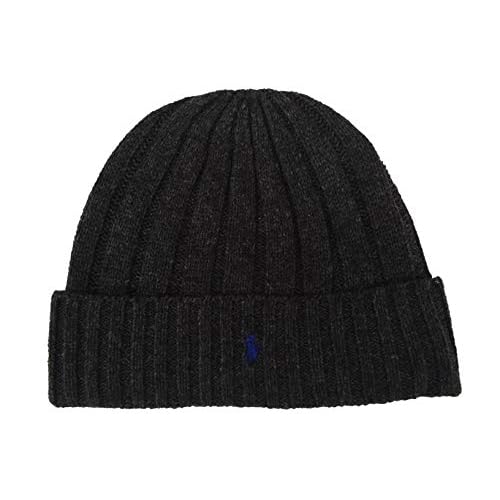 Ralph Lauren Charcoal Gray Beanie Skull Cap Hat