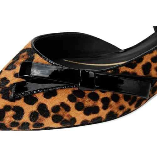 Cole Haan Women's Noella Bow Skimmer, Leopard Print, 9-B US