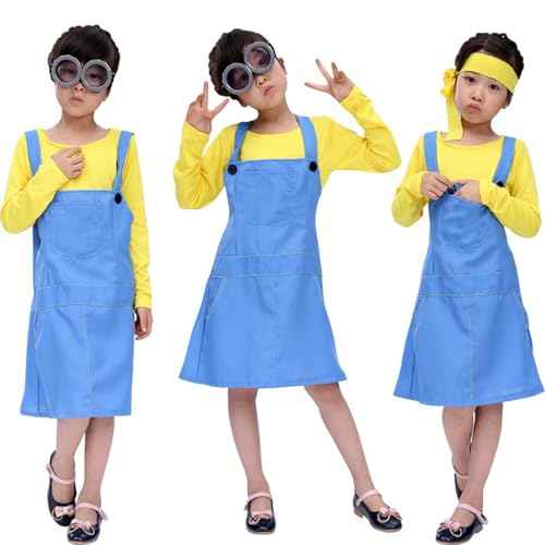 Halloween Costume Accessories Glasses Steampunk Goggles Yellow Beanie Knitted Hat Costumes Set for Kids and Adult
