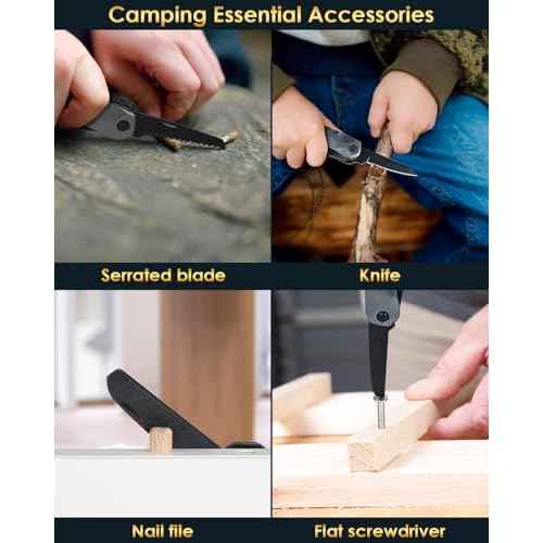 Dad Gifts for Fathers Day from Daughter Son Wife - Multitool Hammer Gifts for Men Camping Accessories 13 In 1 Survival Multi Tools Hammer Cool Gadgets for Men Adults Husband Grandpa Women Birthday