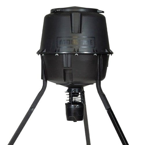 Moultrie 30-Gallon Deer Feeder Tripod - Moultrie Quick-Lock Hopper System - Digital Timer Control - 200 lb Feed Capacity - Durable Polymer Build - Metal Spin Plate