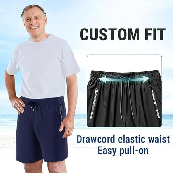 ICY Shorts - Airyflex Iced Active Silk Cooling Stretch Quick Drying Shorts for Senior Women Over 50 (US, Alpha, Large, Regular, Regular, Black)