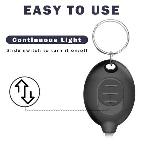 Mini LED Keychain Flashlight, Ultra Bright Tiny Flashlight, Small Keychain Flashlight White Light, Micro Pocket Key Ring LED Flashlight for Emergency Lighting - Multicolor Shell (16PCS)