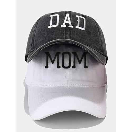 XYIYI 2 Pack Unisex Washed Vintage Baseball Cap Golf Dad Hat Adjustable Classic Low Profile Plain Cap for Men Women