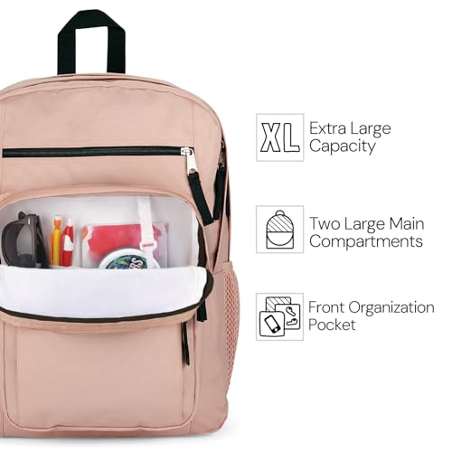 JanSport Laptop Backpack - Computer Bag with 2 Compartments, Ergonomic Shoulder Straps, 15” Laptop Sleeve, Haul Handle - Red Tape