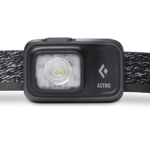 BLACK DIAMOND Astro 300 LED Headlamp, Dimmable Battery Powered IPX4 Rainproof Headlamp for Camping, Hiking, Running, Work, Travel, Graphite