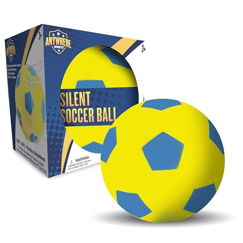 Silent Indoor Soccer Ball - 8-Inch Airless Foam Training Ball