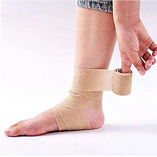 Self-Adhesive Elastic Bandage Tape 2 Inch x 5 Yards Assorted Colors Pack of 12