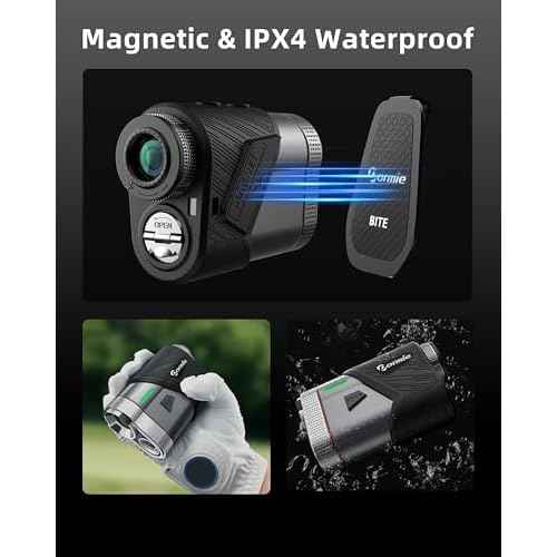 Dormie Golf Rangefinder with Slope,800 Yards Laser Range Finder Golfing,Aluminum Alloy Body,Flag Pole Locking Vibration,Slope Compensation,6X Magnification Rangefinder with Magnet