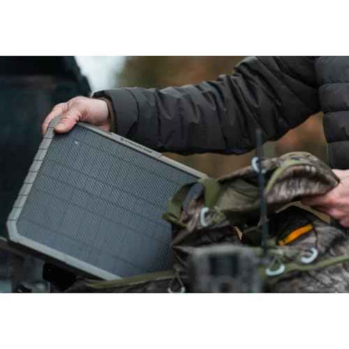 Stealth Cam FieldMax External EX 3000 mAh Solar Battery Pack with 10-Inch Solar Panel for Revolver, Flashback, Deceptor Max, and Fusion Max Cellular Trail Cameras
