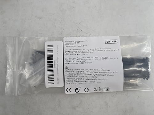 SENQI Bicycle Steel/Stainless Steel Spokes 80mm-297mm with Copper Cap 36pcs(290mm/Black)