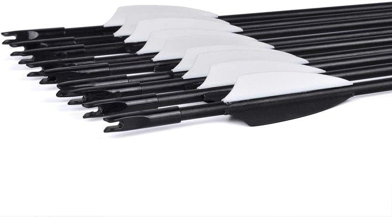 28" Fiberglass Arrows, Archery Practice Target Arrows for Youth Beginners